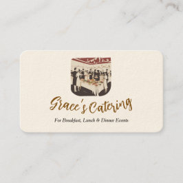 Rustikale Catering-Visitenkarte Visitenkarte