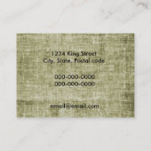 rustikale Cateringgeschäftskarte Visitenkarte (Rückseite)