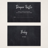 Rustikale Chalkboard Babydusche Windelwaschkarten (Vorne & Hinten)