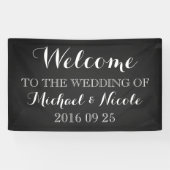 Rustikale Chalkboard Hochzeit Willkommenszeichen n Banner (Horizontal)