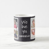 Rustikale Chalkboard Liebe You Abuelo 8 Foto  Kaffeetasse (Mittel)