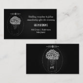 Rustikale Chalkboard Mason Jar Blume Hochzeitbeila Begleitkarte (Vorne/Hinten)