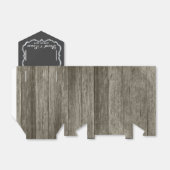 Rustikale Chalkboardhochzeit Geschenkschachtel (Ungefaltet)