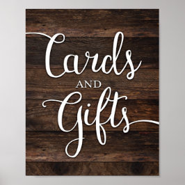 Rustikale Chic CARDS UND GIFTS signieren Print Poster