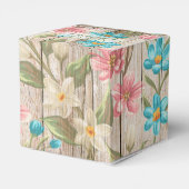 Rustikale Chic Floral Gevor Box Geschenkschachtel (Rückseite)