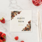 Rustikale Chic Floral Wedding Serviette (Beispiel)