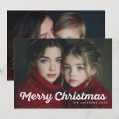 Rustikale Chic Frohe Weihnachten Design (Vorne/Hinten)