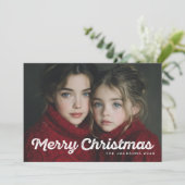 Rustikale Chic Frohe Weihnachten Design (Stehend Vorderseite)