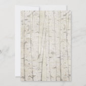 Rustikale Chic Geometric Greenery Elegante Hochzei Einladung (Rückseite)