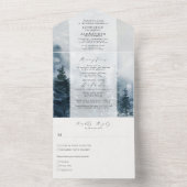 Rustikale Chic Hochzeit in einer Einladung (Innen)