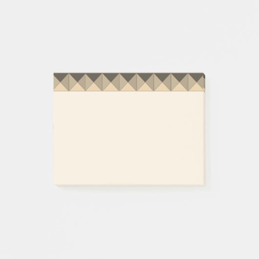 Rustikale Chic-Pyramiden Post-it Klebezettel (Vorderseite)