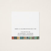 Rustikale Chic Ring Schmuckkarte (Rückseite)