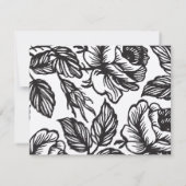 Rustikale Chic-Rosen-Blumenhochzeit danken Ihnen Dankeskarte (Rückseite)