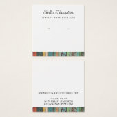 Rustikale Chic Stud Earring Juwelier Display Card (Vorne & Hinten)