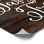 Rustikale Chic TASTY-LECKEREIEN signieren Print Poster (Ecke)