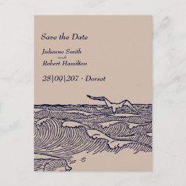 Rustikale Chic Wedding Save the Date Postcard Ankündigungspostkarte