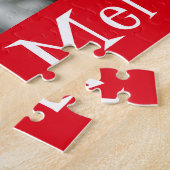 Rustikale Chrismukkah Geschenke von Blau und Roten Puzzle (Seite)