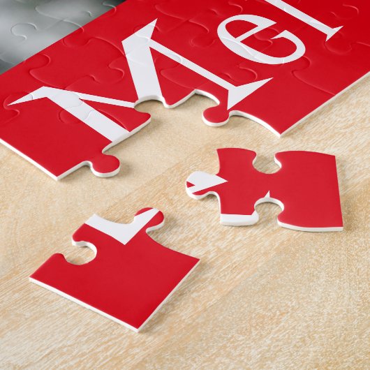 Rustikale Chrismukkah Geschenke von Blau und Roten Puzzle (Seite)