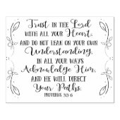 Rustikale Christliche Bibelverse Typografie Gummistempel (Prägung)