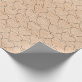 Rustikale christliche Geschenkverpackung mit Gotte Geschenkpapier (Ecke)