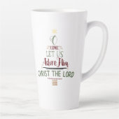 Rustikale Christliche Weihnachtskaroltypografie Milchtasse (Rechts)