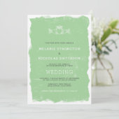 Rustikale Claddagh Irische Hochzeit einladen, 3991 Einladung (Stehend Vorderseite)