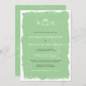 Rustikale Claddagh Irische Hochzeit einladen, 3991 Einladung (Vorne/Hinten)