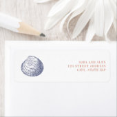 Rustikale Clam Muschel Red & Blue Wedding (Insitu)