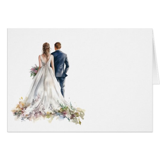 Rustikale Classic Boho Blumenkarte (Vorderseite (Horizontal))