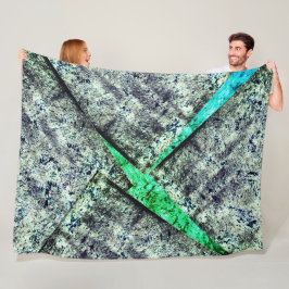 Rustikale CO2-verschmutzte Schicht auf Aquarine Fleecedecke