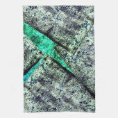 Rustikale CO2-verschmutzte Schicht auf Aquarine Geschirrtuch (Vertikal)