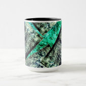 Rustikale CO2-verschmutzte Schicht auf Aquarine Tasse (Zentrum)