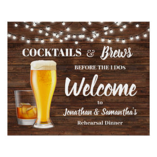 Rustikale Cocktails & Brews Vor meiner Probe Poster