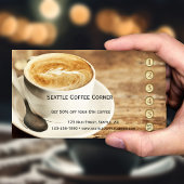 Rustikale Coffee Loyalty Punch Card Treuekarte