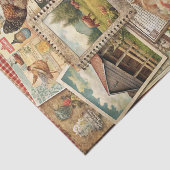 Rustikale Collage-Scheune und Land-Ephemera-Handwe Seidenpapier (Ausschnitt)