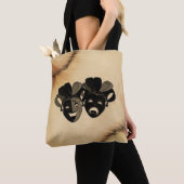 Rustikale Comedy und Tragedy Theaterdesign Tasche (Von Nahem)