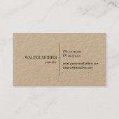 Rustikale Compass-Rose-Firmenkarte Visitenkarte (Rückseite)