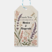 Rustikale Cotages-Gastgeschenk Hochzeit Geschenkanhänger (Rückseite)