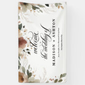 Rustikale Cotattacecore - Begrüßung von blumengesc Banner (Vertikal)