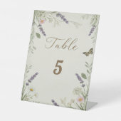 Rustikale Cotattecore Hochzeitskarte Sockelschild (Vorderseite)