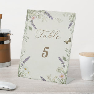 Rustikale Cotattecore Hochzeitskarte Sockelschild