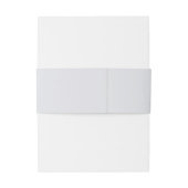 Rustikale Cotton Floral Wedding Einladungsbanderole (Rückseitenbeispiel)