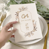 Rustikale Cotton Floral Wedding Save The Date