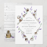 Rustikale Cotton Lavendel Country Wedding