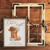 Rustikale Country Boots & Hat Date Night Ideensign Sockelschild
