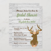 Rustikale Country Bridal Dusche Einladung (Vorne/Hinten)