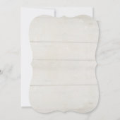 Rustikale Country Chic Rose Blume Bird Wedding Einladung (Rückseite)