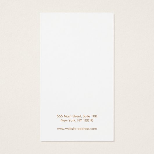 Rustikale Country Earring Display Card (Rückseite)