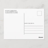 Rustikale Country Fall Bridal Dusche Einladung Postkarte (Rückseite)