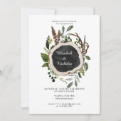 Rustikale Country Floral Wedding Party Einladung (Vorderseite)